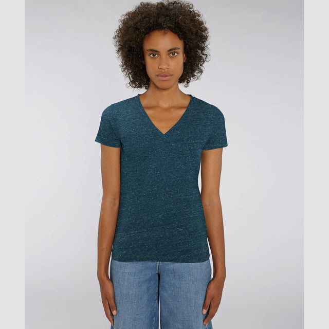 Evoker Melange women's sweater in organic cotton