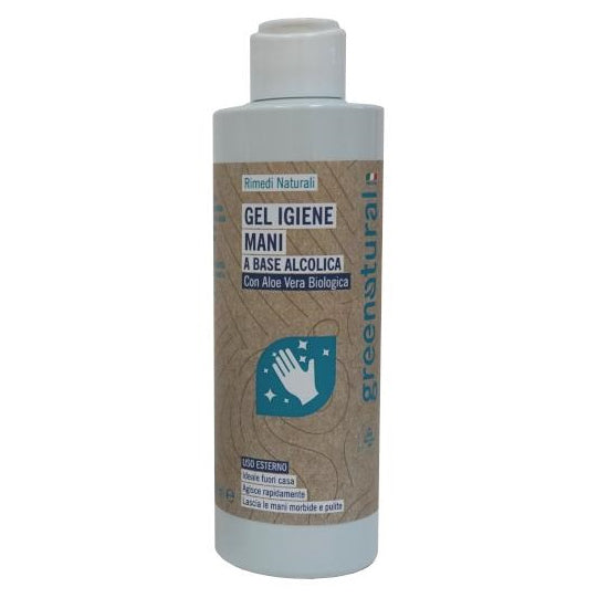 Alcohol-based hand sanitizing gel with organic aloe vera