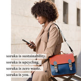 Borsa Messenger Premium in pelle riciclata EquoSolidale