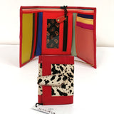 Easy animal print wallet in fair trade recycled leather