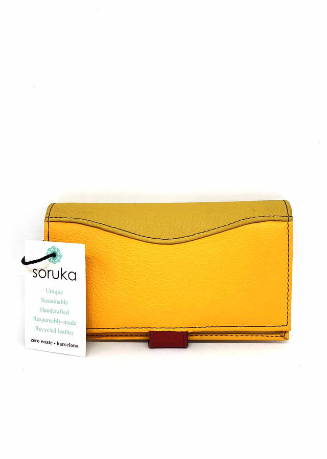 Smart women's wallet in Fairtrade recycled leather