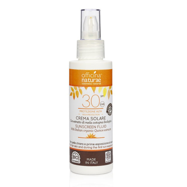 Crema Fluida Solare Spf 30 in Bioplastica