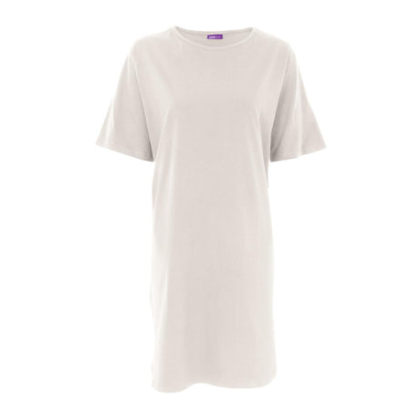 Basic short-sleeved nightdress in organic cotton