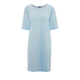 Basic short-sleeved nightdress in organic cotton