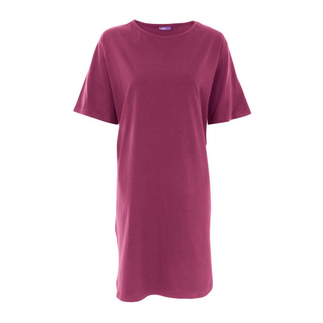 Basic short-sleeved nightdress in organic cotton