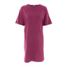 Basic short-sleeved nightdress in organic cotton