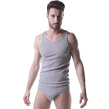 100% cotton ribbed men's tank top