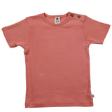 Maglietta T-shirt 100% cotone biologico Albicocca