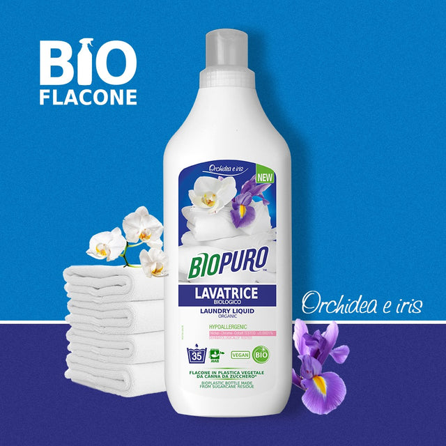 Detersivo concentrato Lavatrice Orchidea e Iris ipoallergenico BIOPURO