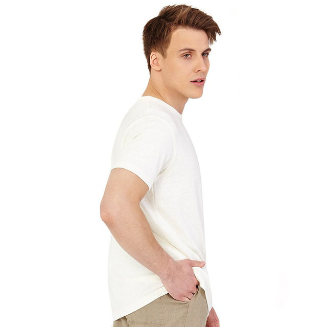 Natural White men's short-sleeved hemp t-shirt