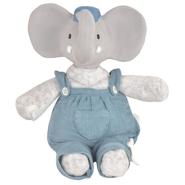 Alvin the elephant plush in organic cotton and natural rubber