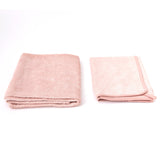 Hand and guest towel set in organic bamboo