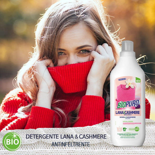 Concentrated wool and cashmere detergent (35 washes) 1 liter BIOPURE