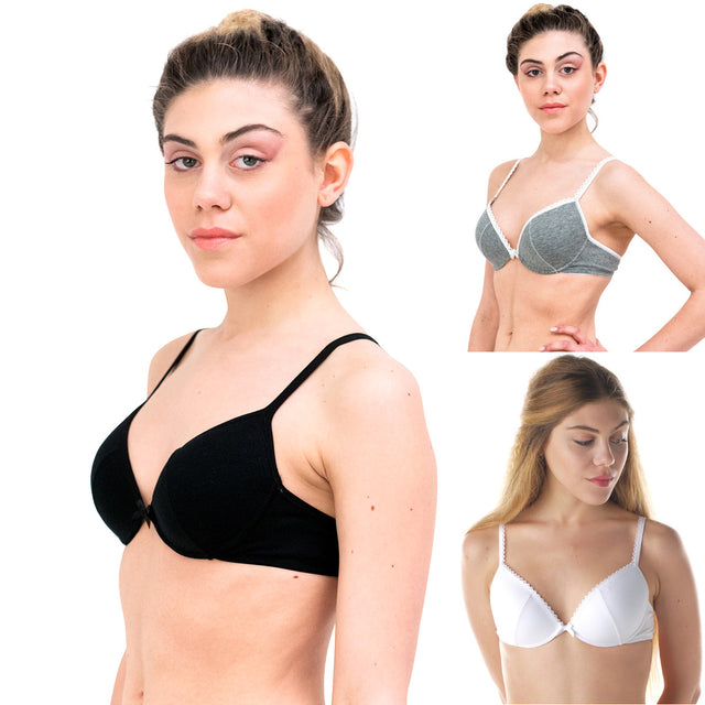 Bra with pre-shaped cup in Modal and Cotton