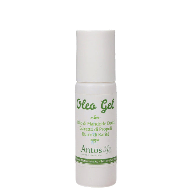 Oleogel for lips with propolis, almond oil and shea