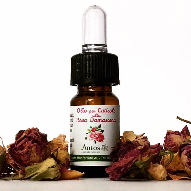 Olio per le cuticole alla Rosa damascena ammorbidente e rinforzante