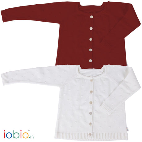 Cardigan a maglia Frida per bambine in cotone biologico - Altramoda