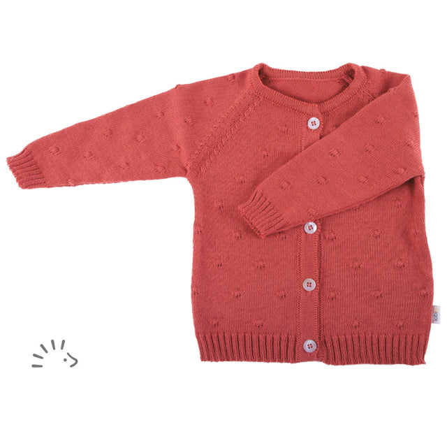 Cardigan a maglia Frida per bambine in cotone biologico - Altramoda