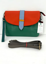 Saddle bag in Fairtrade recycled leather