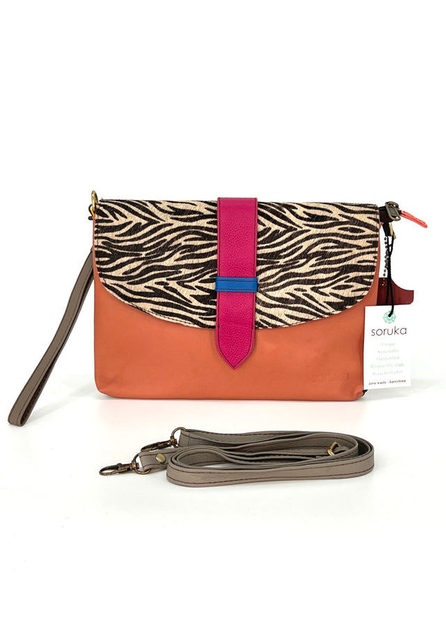 Saddle bag in Fairtrade recycled leather