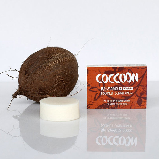 Balsamo solido di COCCO per tutti i tipi di capelli (anche bimbi) e barbe