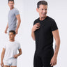 Men's round-neck T-shirt in beech vegetable fibre