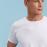 Men's round-neck T-shirt in beech vegetable fibre