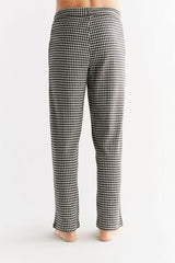 Homewear Nero pantaloni pigiama uomo in 100% cotone biologico