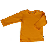 100% organic cotton long-sleeved shirt in Sun Yellow