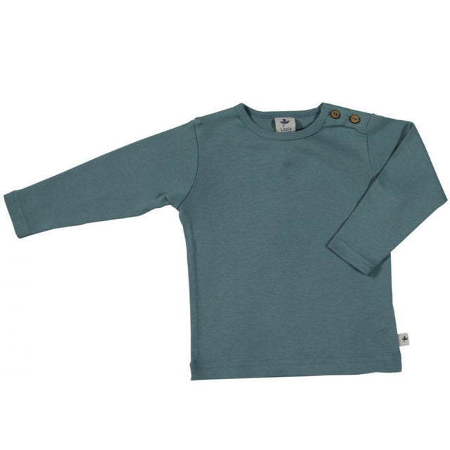 100% organic cotton long sleeve shirt. Light Air Force Blue