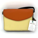 Clutch bag in Fairtrade recycled leather