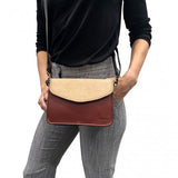 Clutch bag in Fairtrade recycled leather