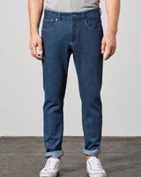 Jeans Uomo Blue Denim Rinse in canapa e cotone biologico