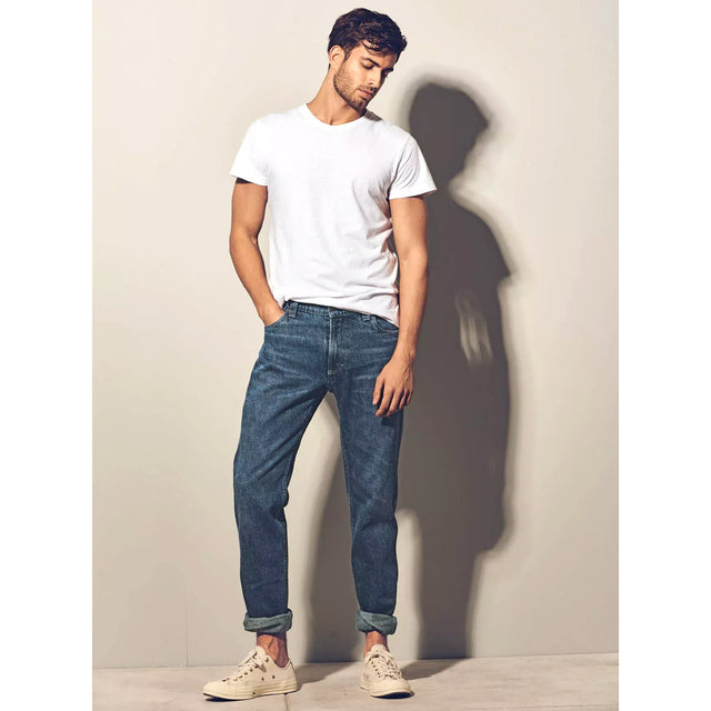 Jeans Uomo Blue Denim Laser in canapa e cotone biologico