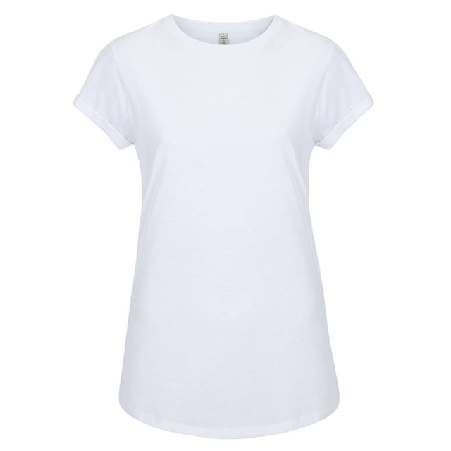 Maglia donna maniche arrotolate Salvage Recycled in cotone biologico