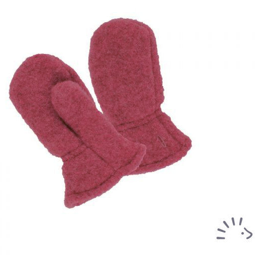 Popolini Organic Wool Fleece Kids Mittens