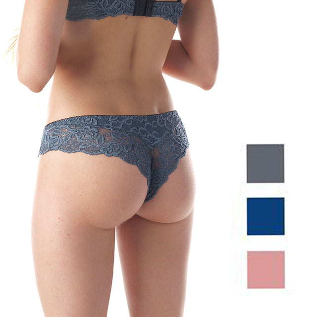 Brazilian briefs with lace in Modal and Cotton