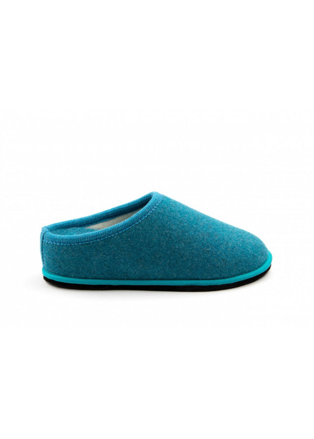 Diva slipper with Copper Oxide heel in wool felt