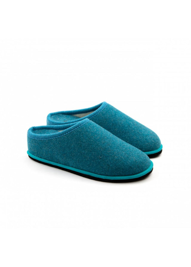 Diva slipper with Copper Oxide heel in wool felt