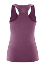 Yoga tank top in hemp and organic cotton