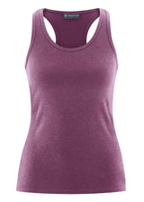 Yoga tank top in hemp and organic cotton