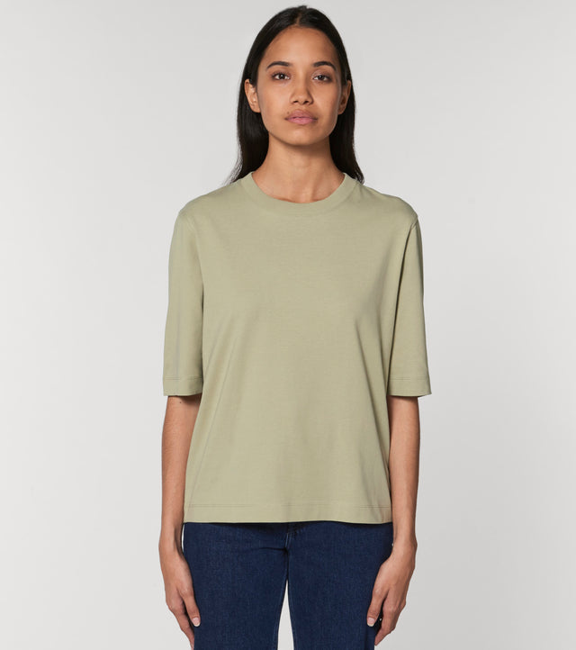 Fringer women's boxy t-shirt in heavy organic cotton