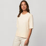 T-shirt boxy Fringer da donna in cotone biologico pesante