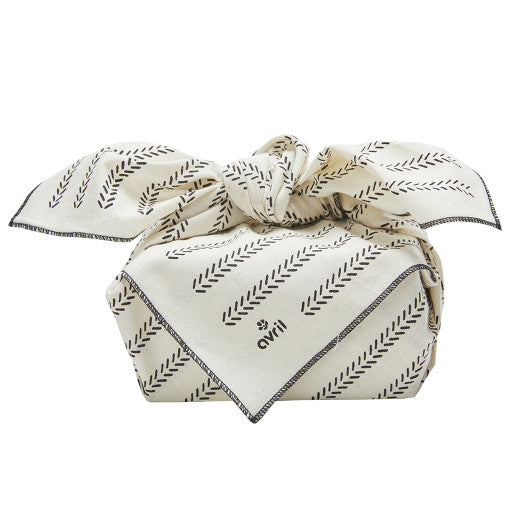 Furoshiki 65cm, Japanese towel for wrapping and carrying in organic cotton