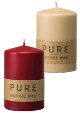 PURE NATURE candle with stearin and rapeseed oil 6x9 cm