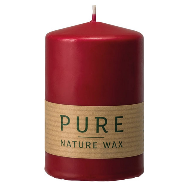 PURE NATURE candle with stearin and rapeseed oil 6x9 cm