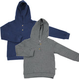 Piquet children's hoodie 100% organic cotton