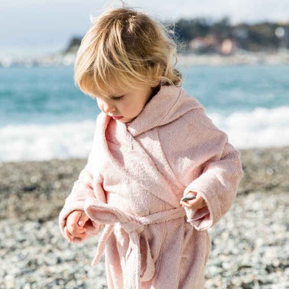 Bamboo terry bathrobe for children