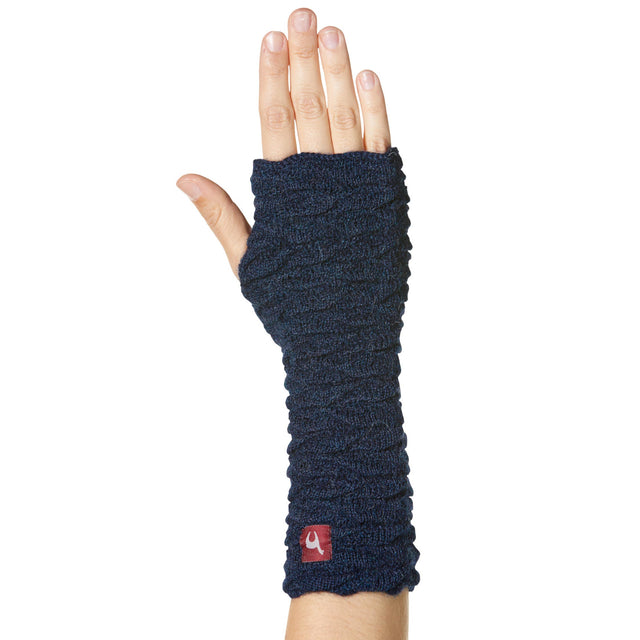 Biesen long fingerless gloves in pure Alpaka wool