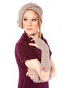 Biesen long fingerless gloves in pure Alpaka wool